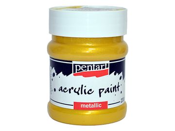 Metalická akrylová barva PENTART 230ml - barokní zlatá