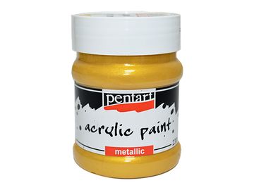 Metalická akrylová barva PENTART 230ml - zlatá
