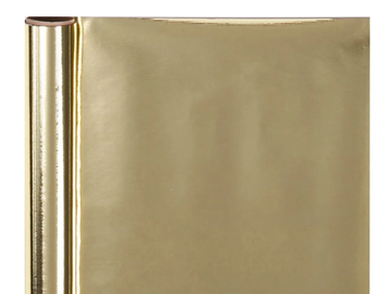Metalický balící papír 50cm 4m - zlatý