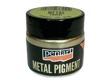 Metalický pigmentový prášek PENTART 8g - champagne zlatý