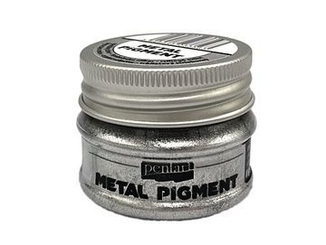 Metalický pigmentový prášek PENTART 8g - třpytivý stříbrný