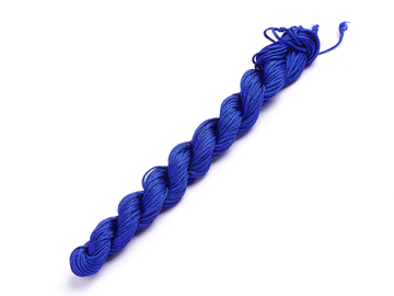 Nylonová bižuterní šňůrka 1mm 24m návin - tmavě modrá