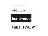 Odlévací razítko do mýdla - handmade, with love, time is now