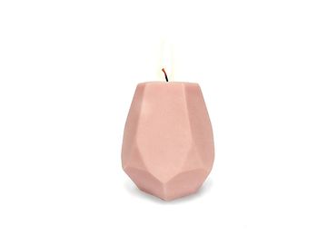 Licí silikonová forma na svíčku - broušený kámen