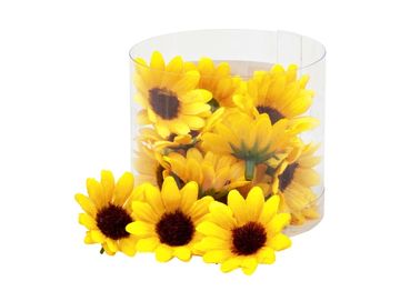 Ozdobné umělé květiny mini slunečnice 22ks