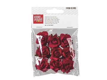 Dekorační květiny růže 9ks - červené