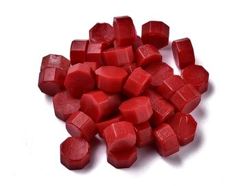 Pečetní vosk granule 20ks - krvavě červený