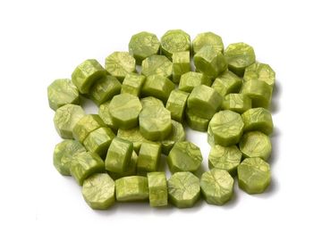 Pečetní vosk granule 20ks - limetkově zelený