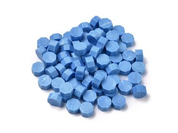 Pečetní vosk granule 20ks - světle modrý