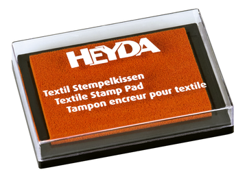 Razítková poduška na textil HEYDA - oranžová