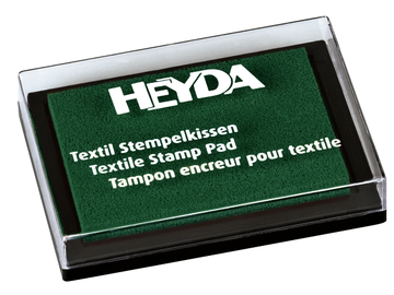 Razítková poduška na textil HEYDA - tmavě zelená