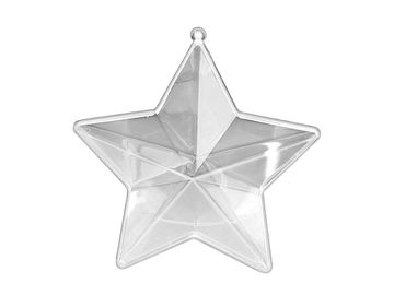 Plastová akrylová hvězda 14cm