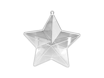 Plastová akrylová hvězda 8cm