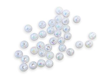 Plastové korálky perličky 5mm 2g - duhové