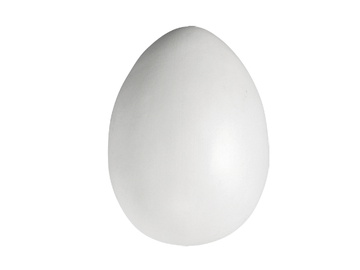 Plastové vejce 10cm - bílé