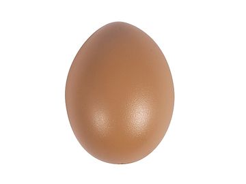 Plastové vajíčko 6cm - natur hnědé