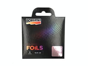 Plátky barevné fólie PENTART 5ks - světle fialové