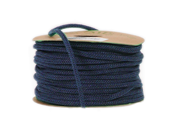 Pletená dutinková EKO papírová šňůra - námořnická modrá