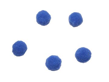 Plyšové POM POM kuličky 2cm - modré