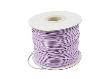 Polyesterová povoskovaná šňůrka 1,5mm - pastelová fialová matná