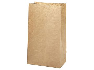 Recyklovaný papírový sáček - 27 cm - přírodní