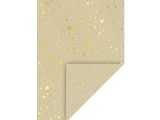 Recyklovaný papír s potiskem A4 - zlatá srdíčka