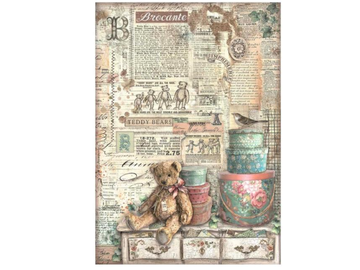 Rýžový papír A4 - Brocante Antiques teddy bears