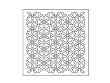 Šablona 15x15cm ARTEMIO - geometrické květiny