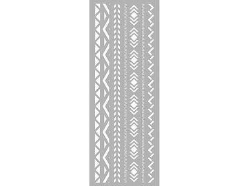 Šablona 15x40cm - peruánské vzory