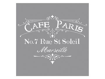 Šablona 30x30cm - Café Paris