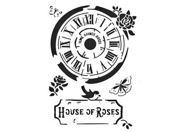Šablona A4 - House of Roses - hodiny