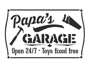 Šablona A4 - Papa&#39;s Garage