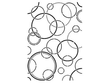 Šablona A4 - Romantic - kruhy, bubliny