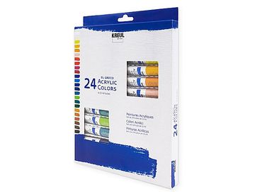 Sada akrylových barev v tubě KREUL el Greco - 24x12ml