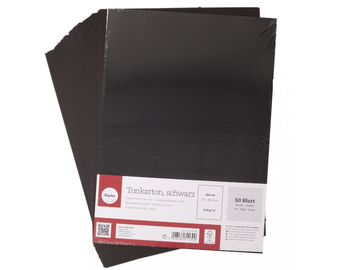 Sada černých papírů - výkresů 50ks - 220g/m²