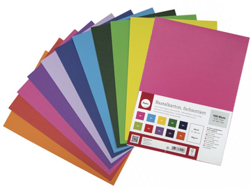 Sada barevných papírů - výkresů 100ks 10 barev
