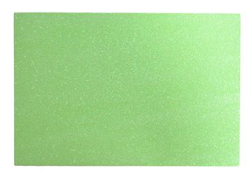 Samolepící mechová guma s glitry - pastelová zelená