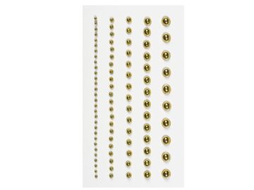 Samolepící perličky 4 velikosti 95ks - zlaté