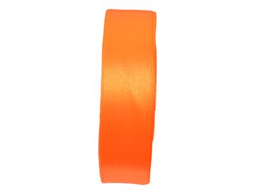 Saténová stuha 25mm - neonová oranžová