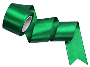 Saténová stuha 50mm - tmavě zelená