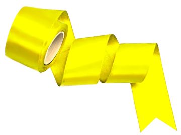 Saténová stuha 50mm - žlutá