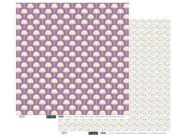 Scrapbookový papír 30x30cm - pastelové květiny