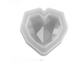 Silikonová odlévací forma - diamantové srdce