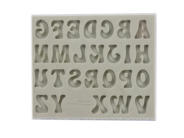 Silikonová odlévací forma - ozdobná abeceda