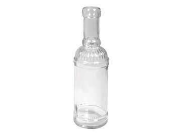 Skleněná láhev/váza 21cm - vzorovaná
