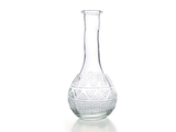 Skleněná váza, láhev Amsterdam BOHO 16cm - čirá