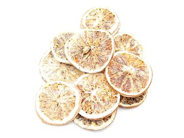 Sušené citrónové plátky 10ks - vintage bílé