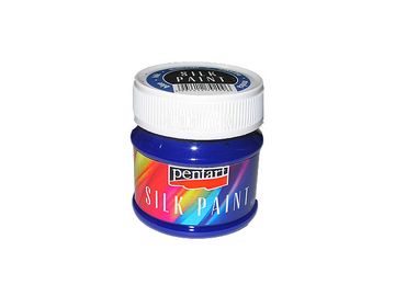 Tekutá barva na hedvábí a textil Pentart - 50ml - modrá