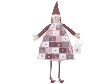 Textilní šitý adventní kalendář RAYHER - holka