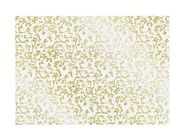 Transparentní papír 50x70 ROMA - zlaté ornamenty